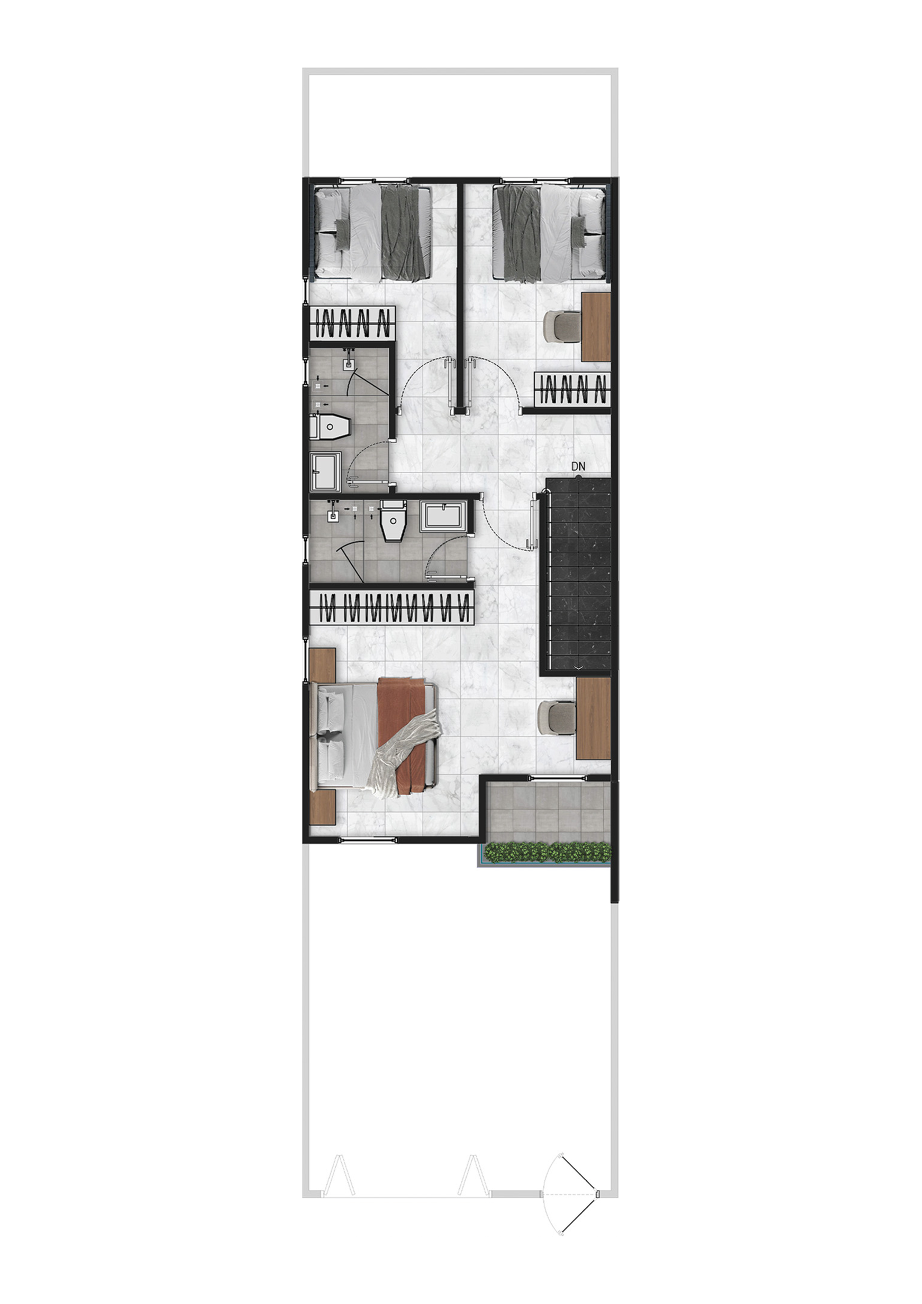 Lumhor Toch Villa First Floor Plan