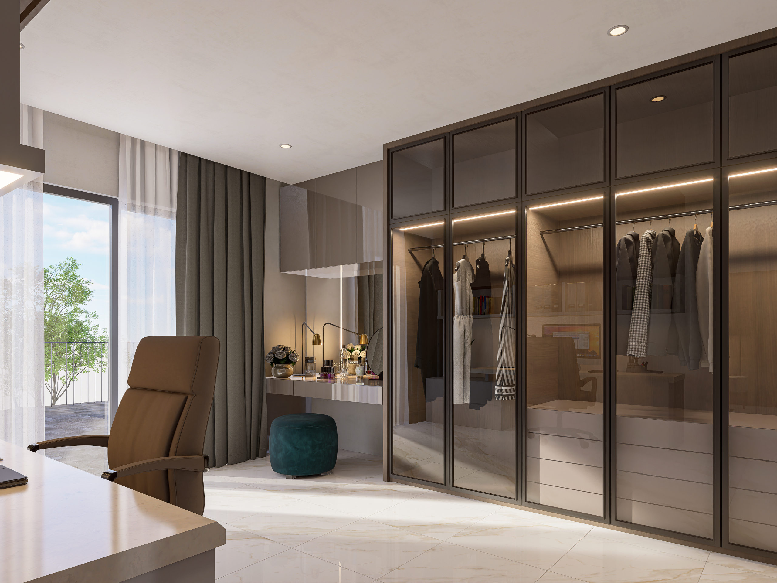 Kngaok Villa Dressing Area
