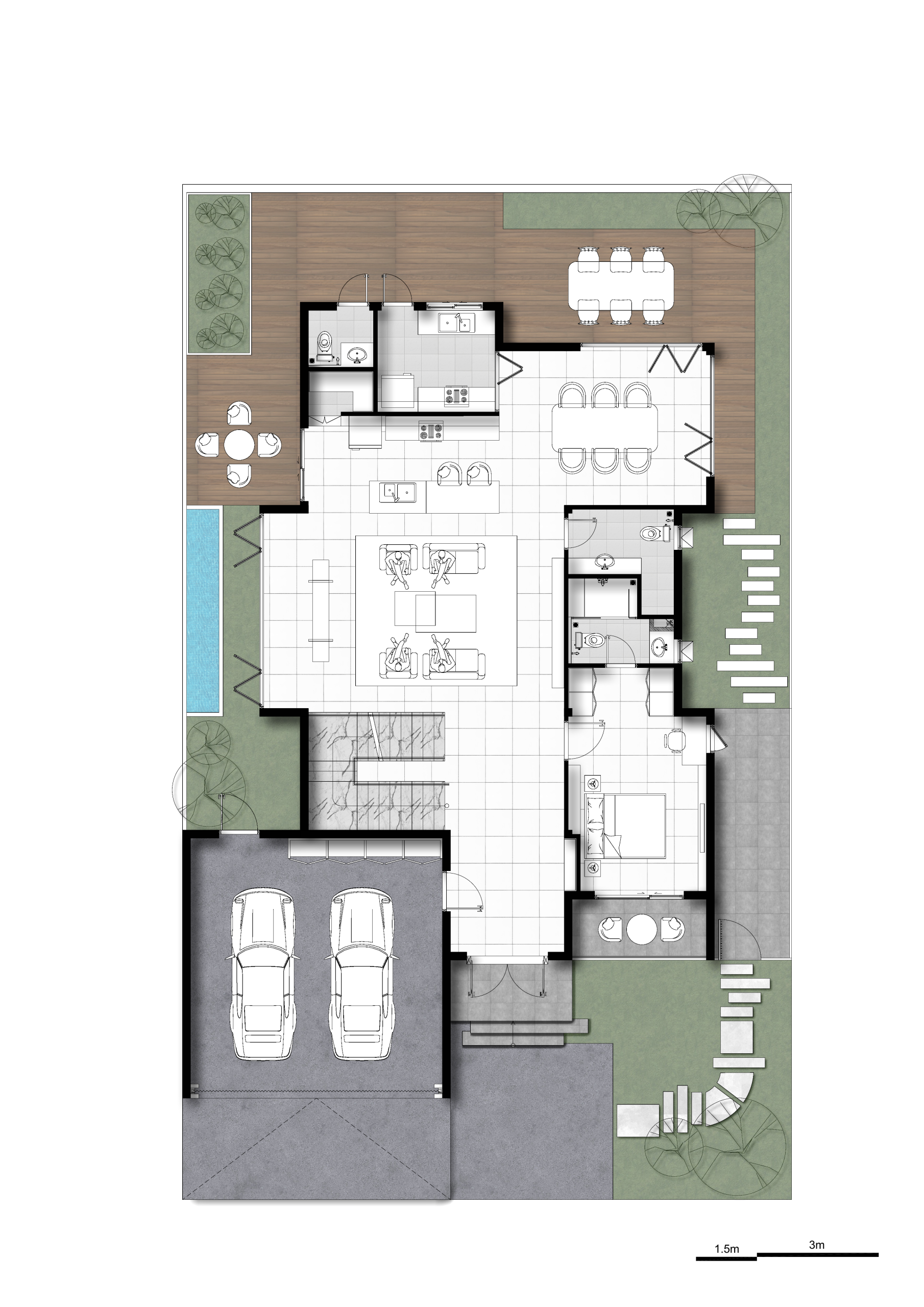 Rukkhak Villa Ground Floor Plan