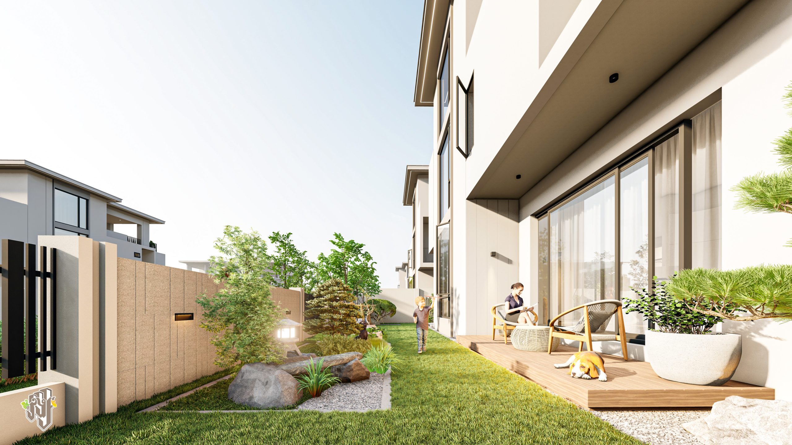 VISOTH VILLA 14 Visoth Villa landscaped outdoor space