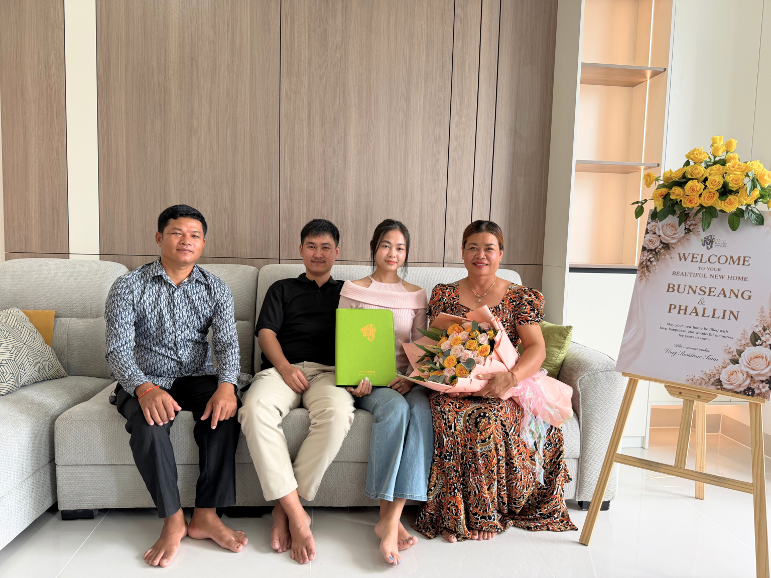 Lumhor Villa home handover at Vong Residence